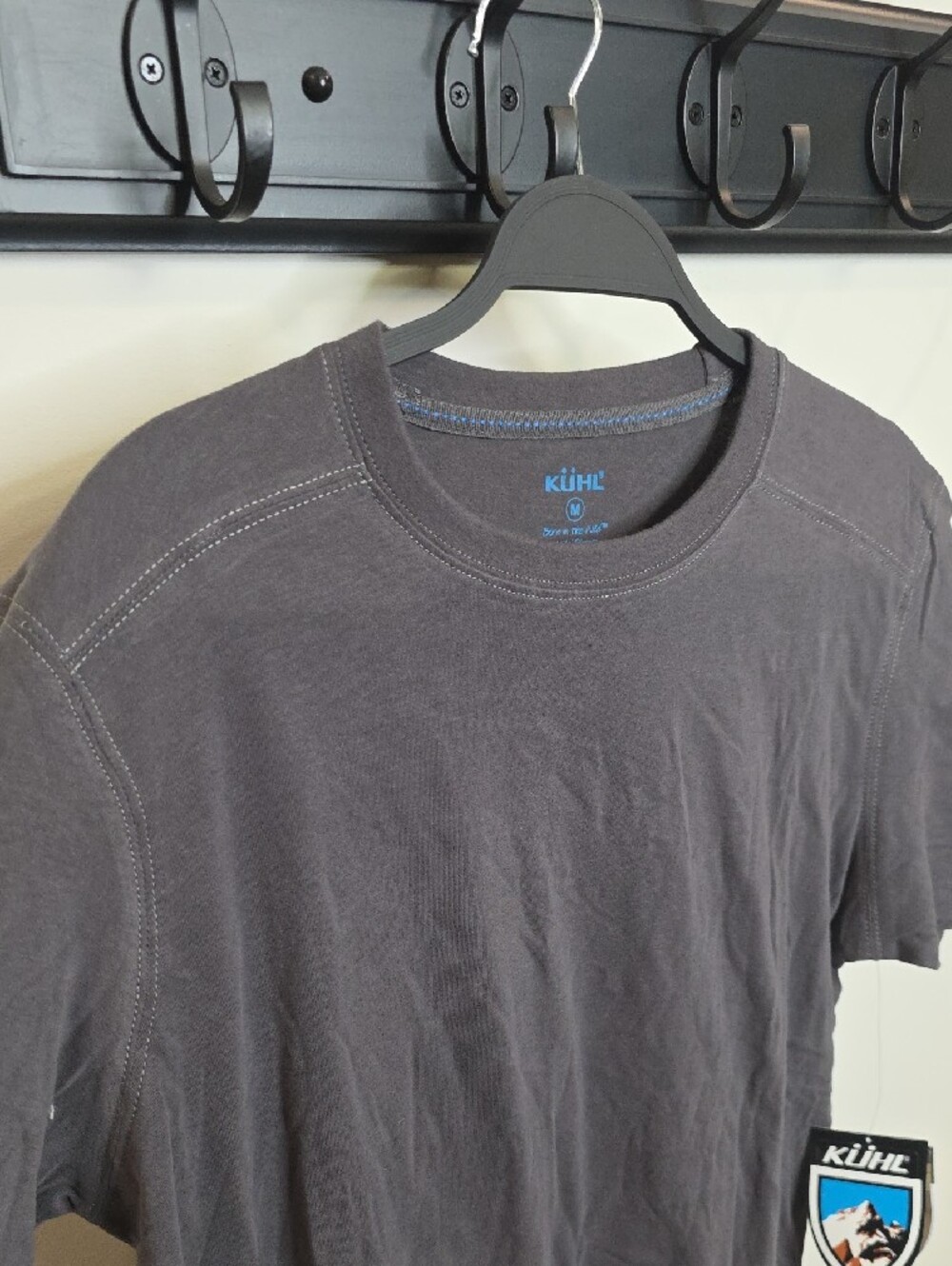 Kuhl Men's Short Sleeve Tee in Charcoal Wildfibre Sz M - Picture 4 of 5